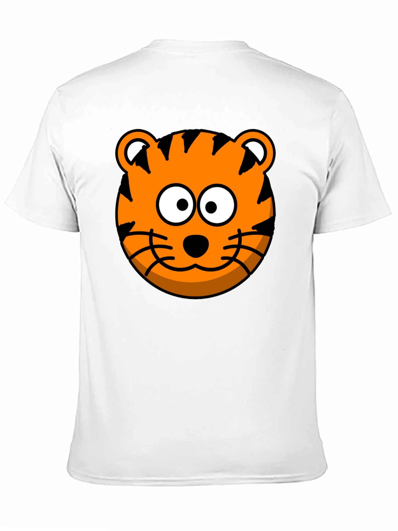 Tiger Cartoon Graphic Black T-Shirt