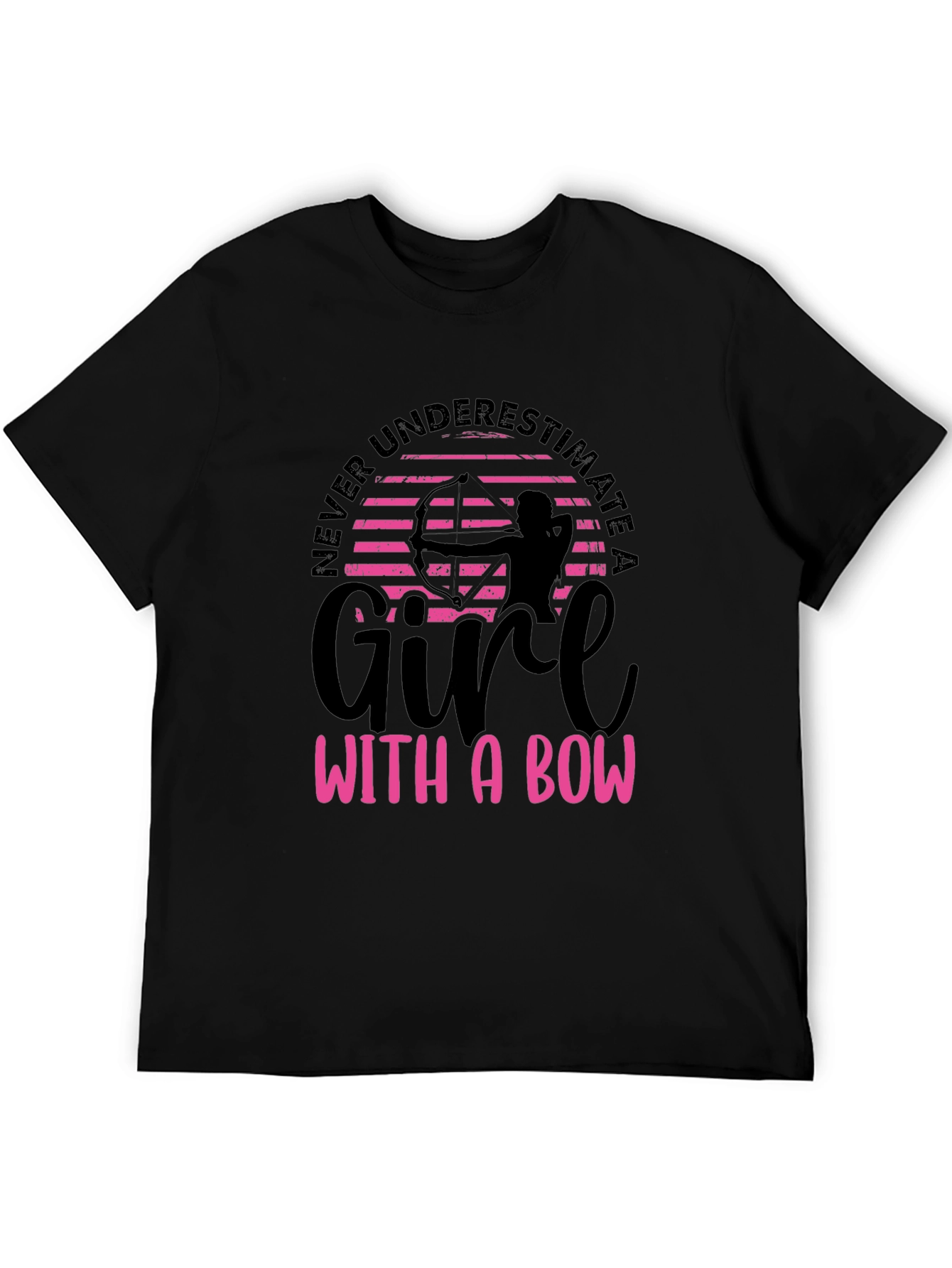 Girl with a Bow Graphic Tee - Archery T-Shirt