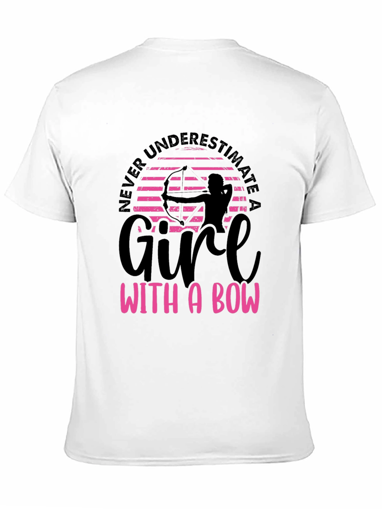 Girl with a Bow Graphic Tee - Archery T-Shirt