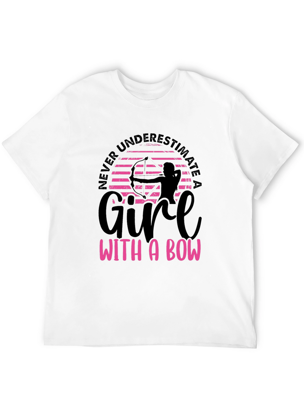 Girl with a Bow Graphic Tee - Archery T-Shirt