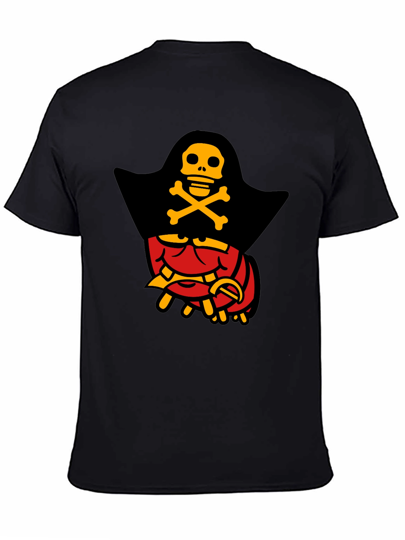 Pirate Lobster Graphic T-Shirt - Black Cotton Tee