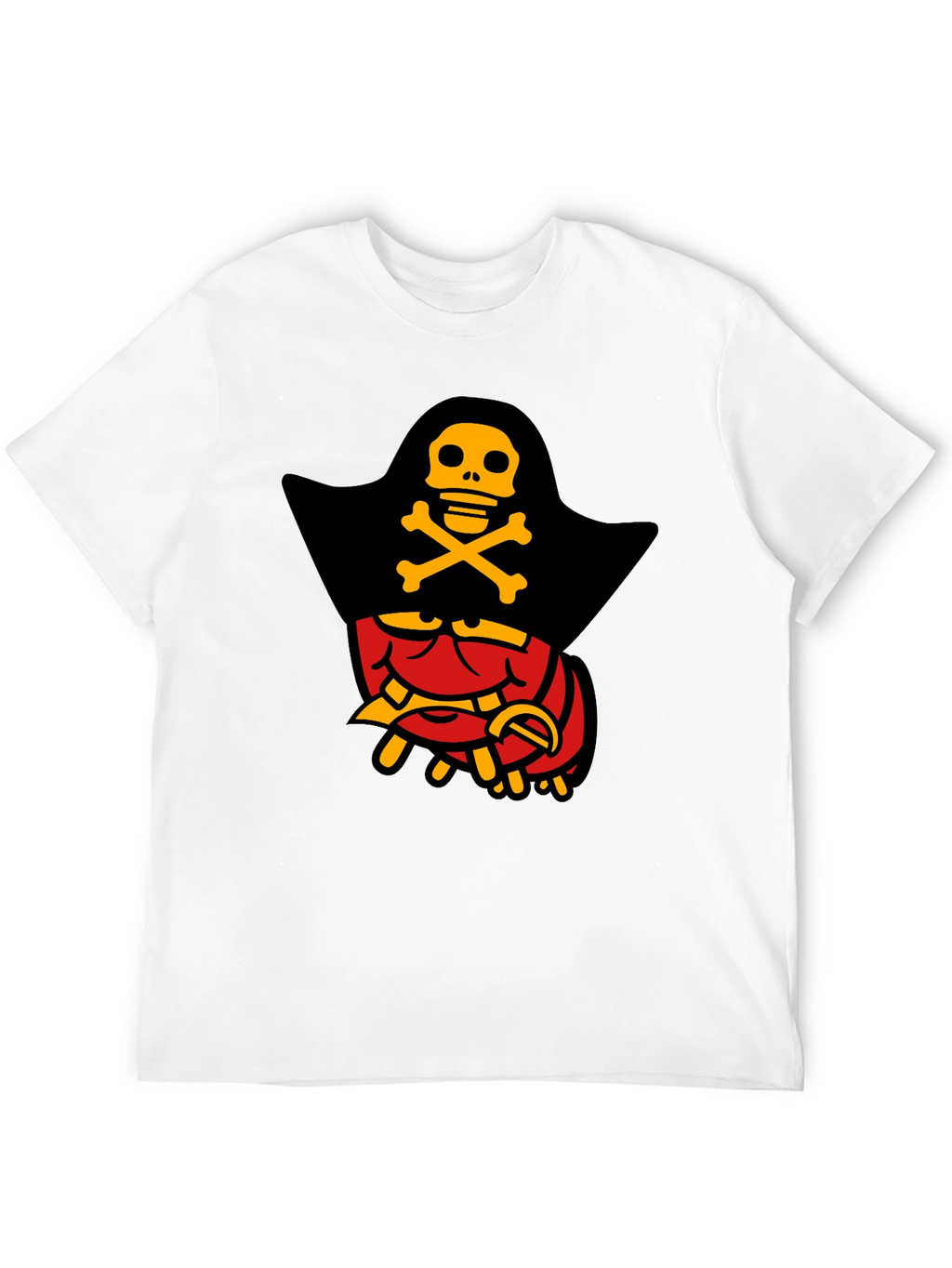 Pirate Lobster Graphic T-Shirt - Black Cotton Tee