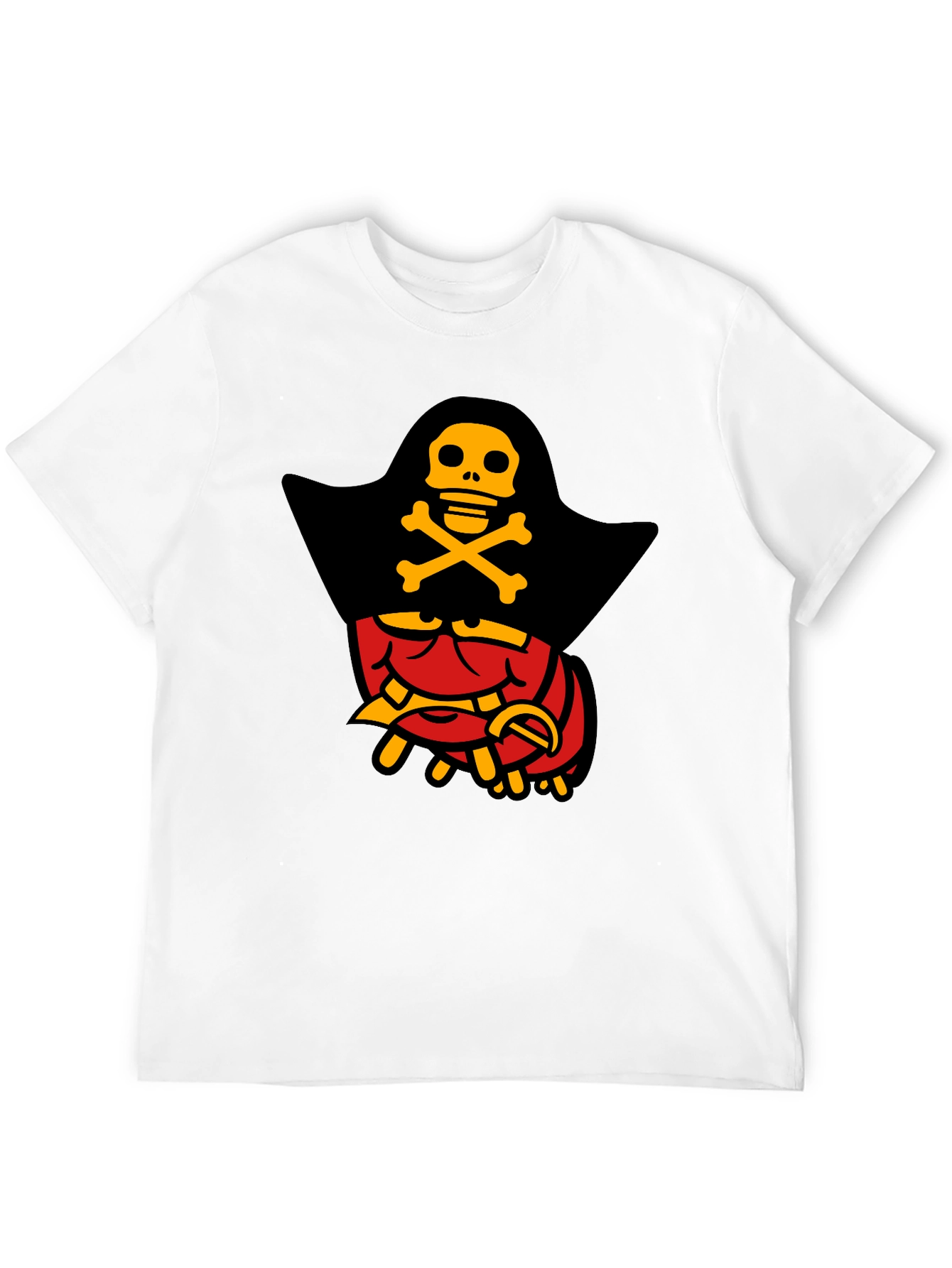 Pirate Lobster Graphic T-Shirt - Black Cotton Tee