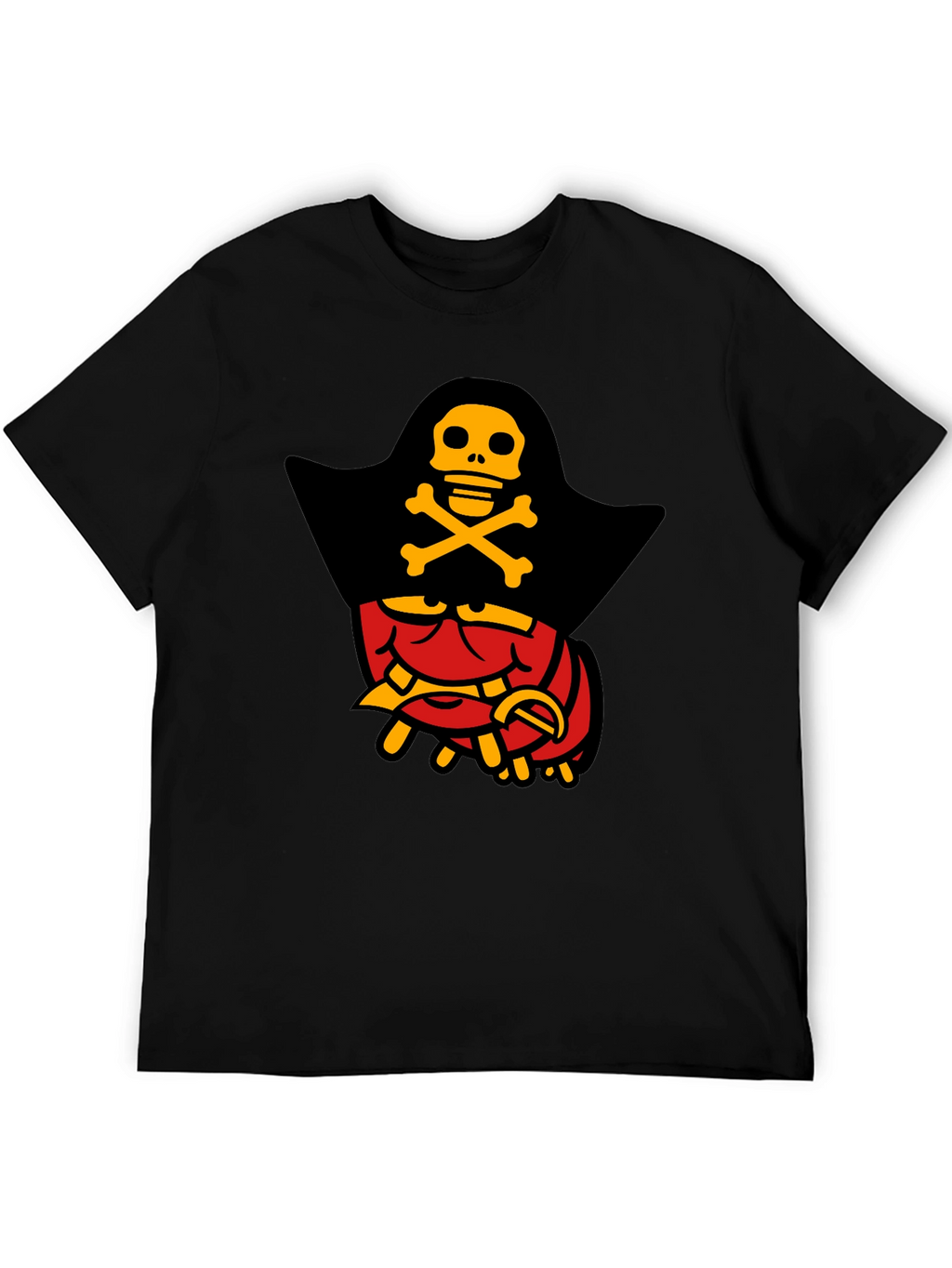Pirate Lobster Graphic T-Shirt - Black Cotton Tee