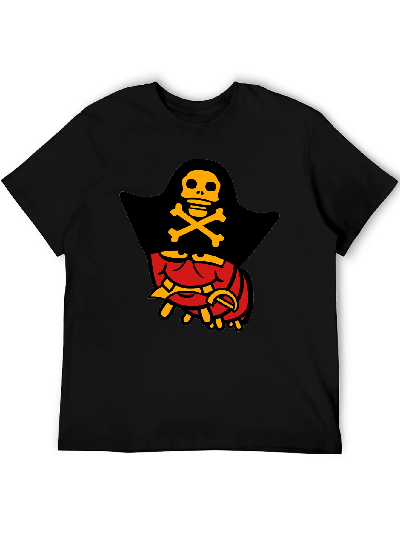 Pirate Lobster Graphic T-Shirt - Black Cotton Tee