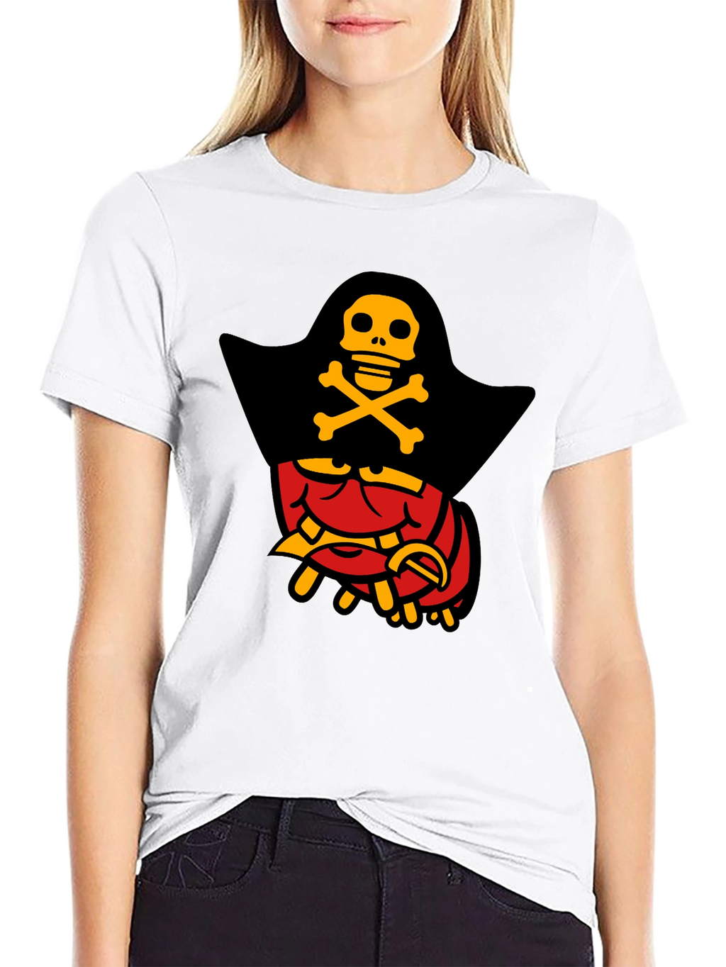 Pirate Lobster Graphic T-Shirt - Black Cotton Tee