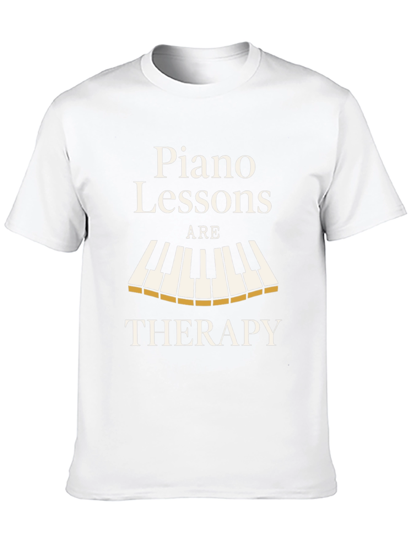 Piano Lessons Therapy T-Shirt - Music Lover Tee