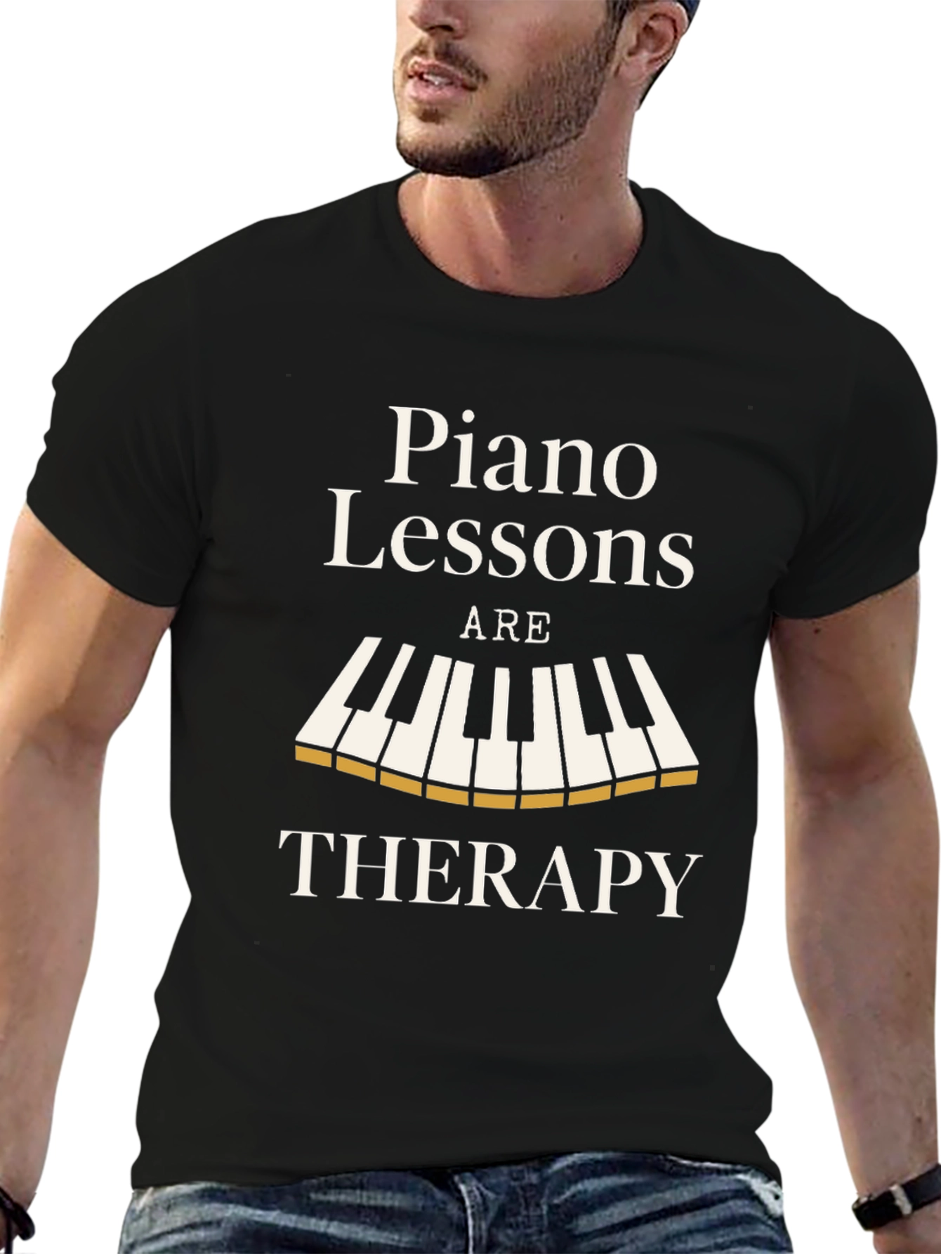 Piano Lessons Therapy T-Shirt - Music Lover Tee