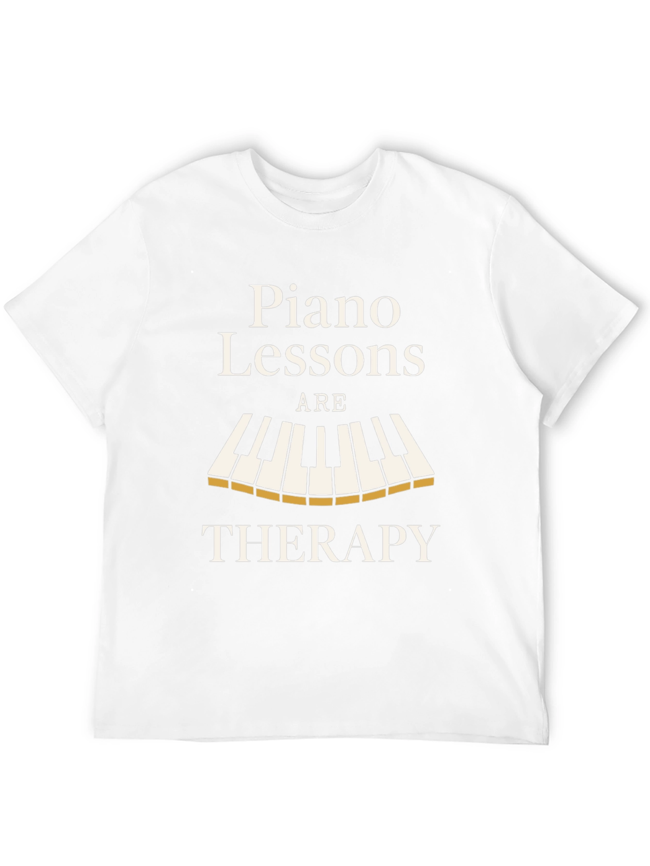 Piano Lessons Therapy T-Shirt - Music Lover Tee