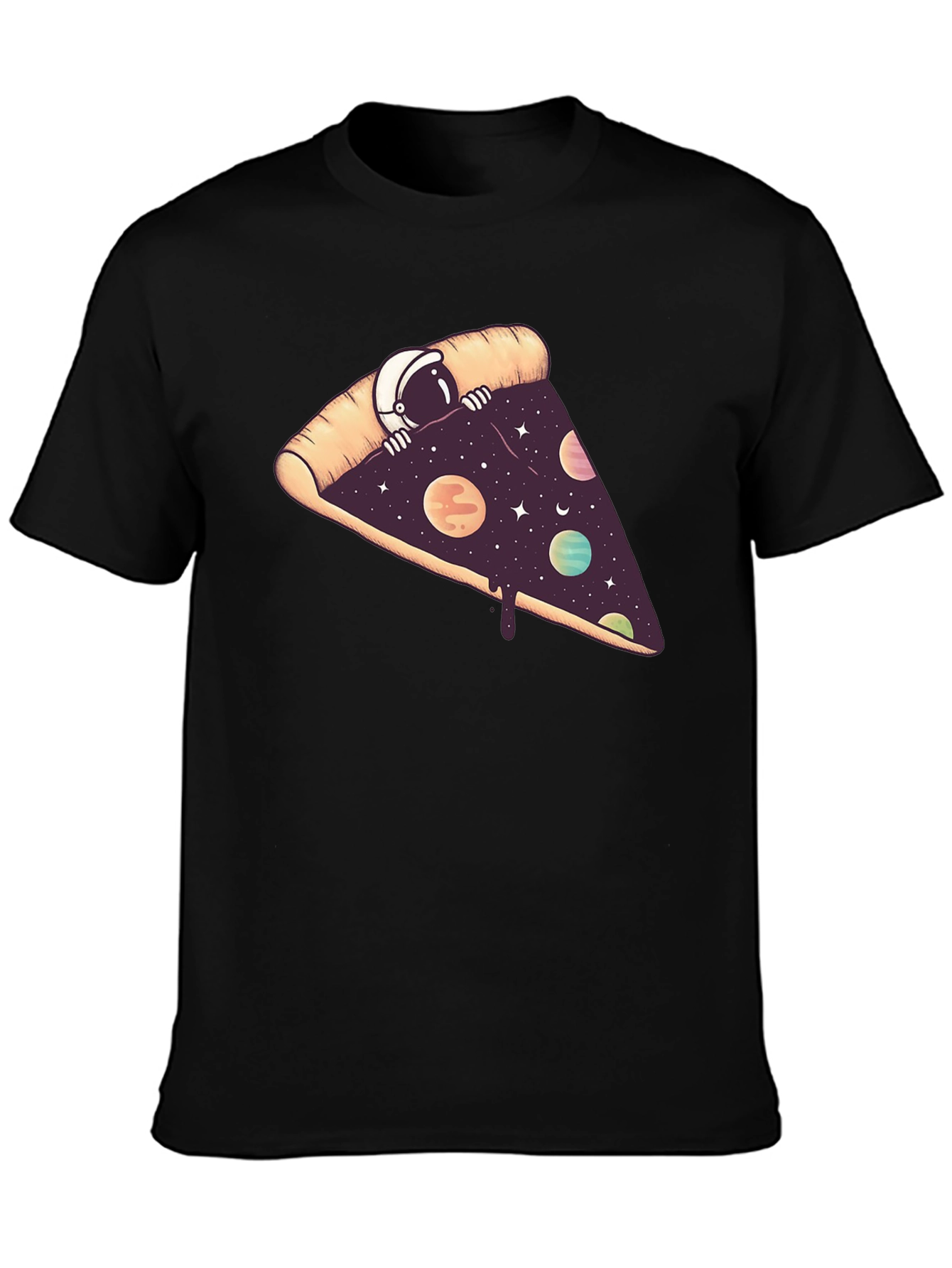 Cosmic Pizza T-Shirt - Space Astronaut Design