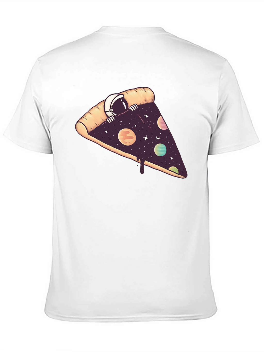Cosmic Pizza T-Shirt - Space Astronaut Design