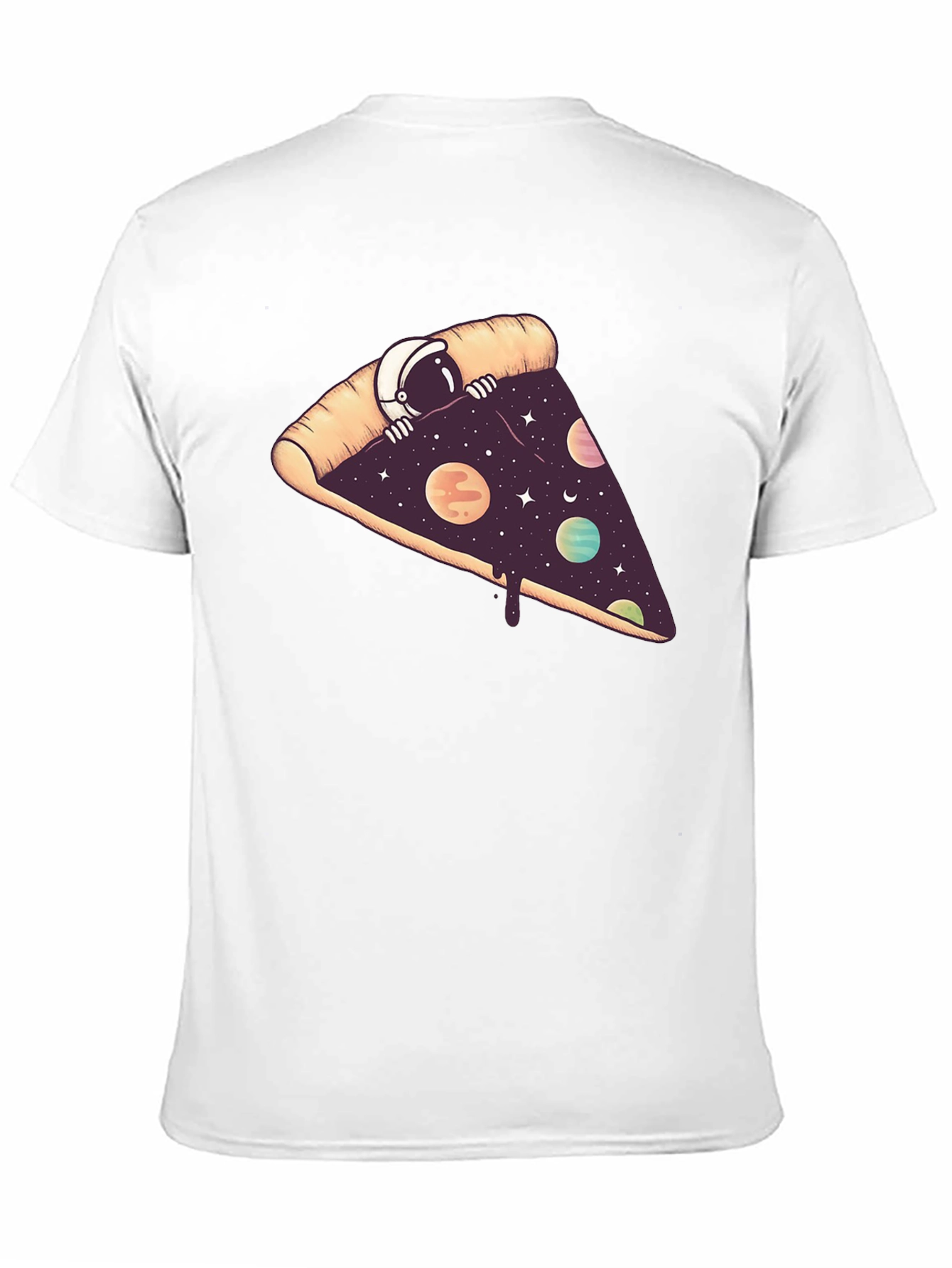 Cosmic Pizza T-Shirt - Space Astronaut Design