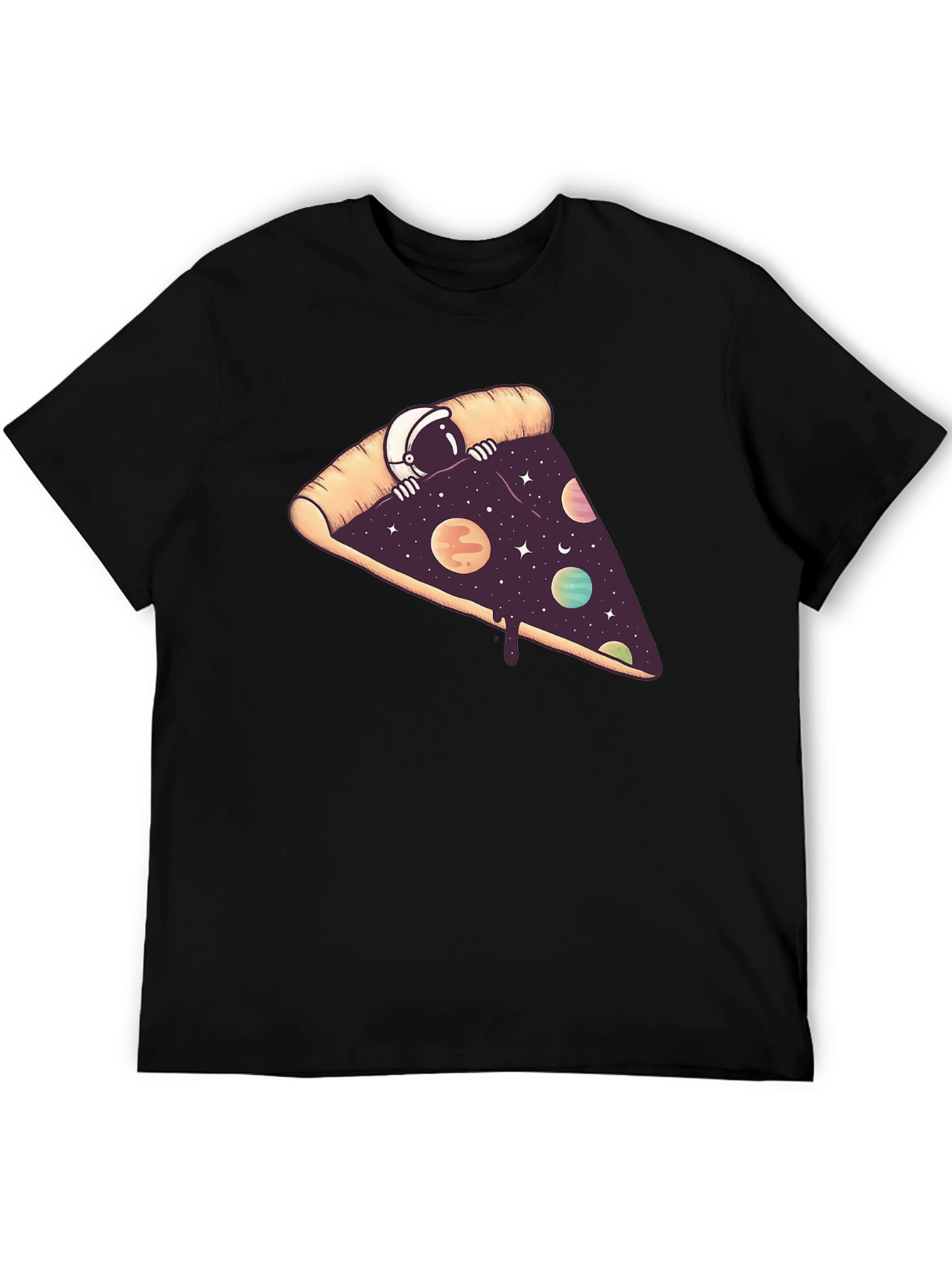 Cosmic Pizza T-Shirt - Space Astronaut Design