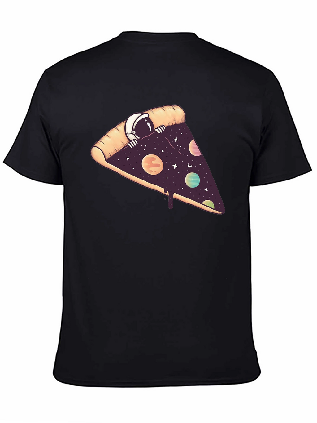 Cosmic Pizza T-Shirt - Space Astronaut Design