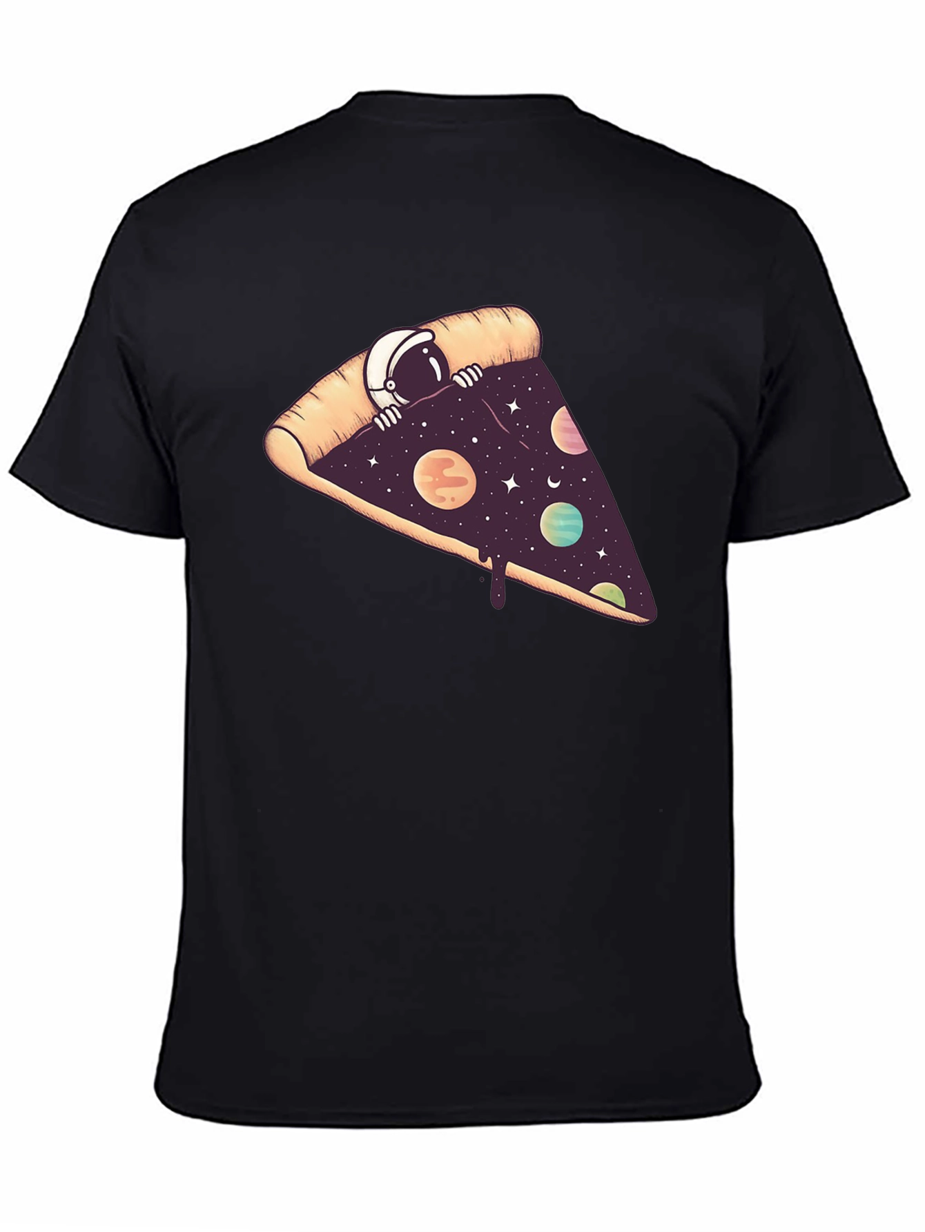 Cosmic Pizza T-Shirt - Space Astronaut Design