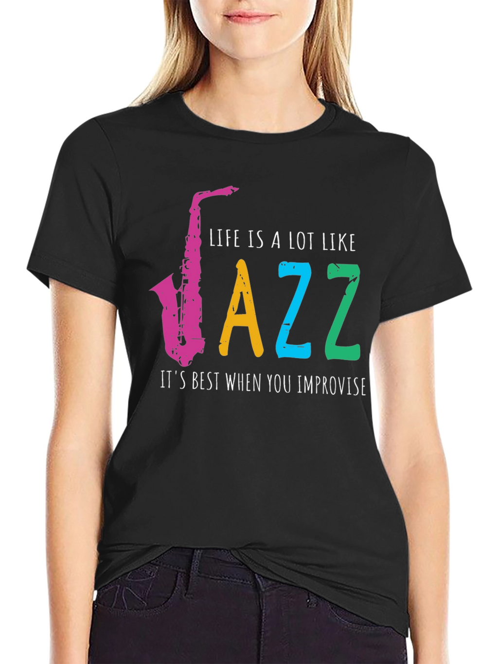 Life is Jazz T-Shirt - Improvise Style!