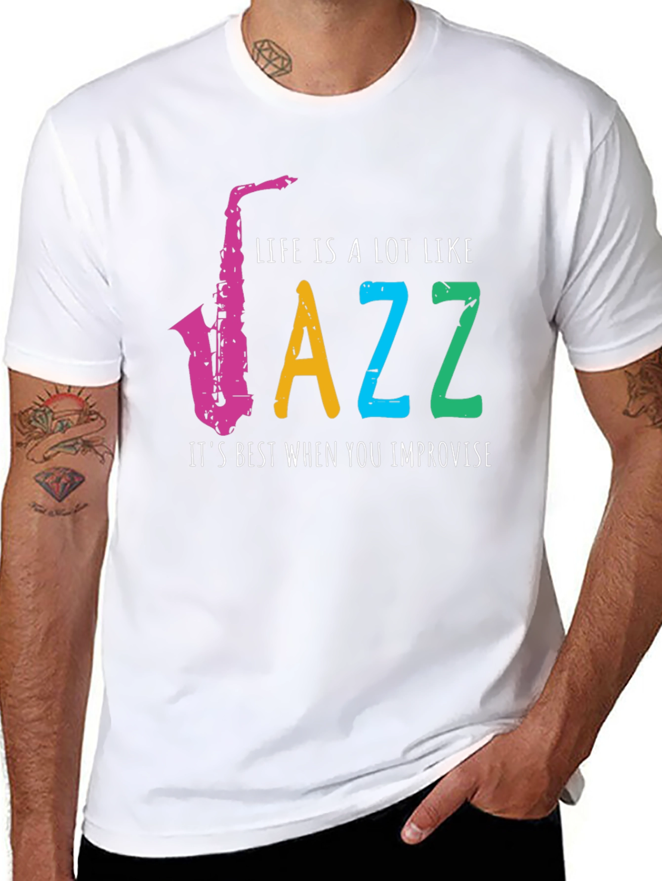 Life is Jazz T-Shirt - Improvise Style!