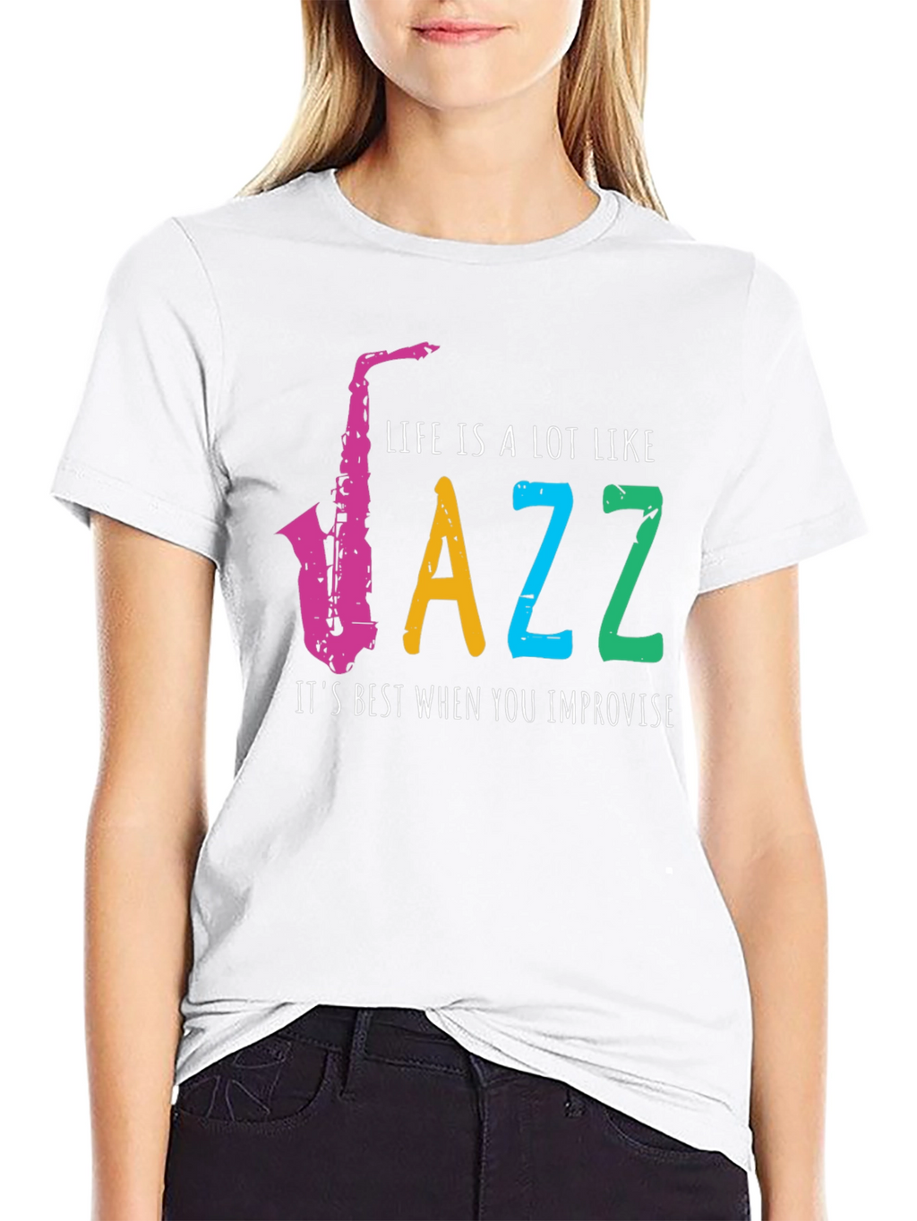 Life is Jazz T-Shirt - Improvise Style!