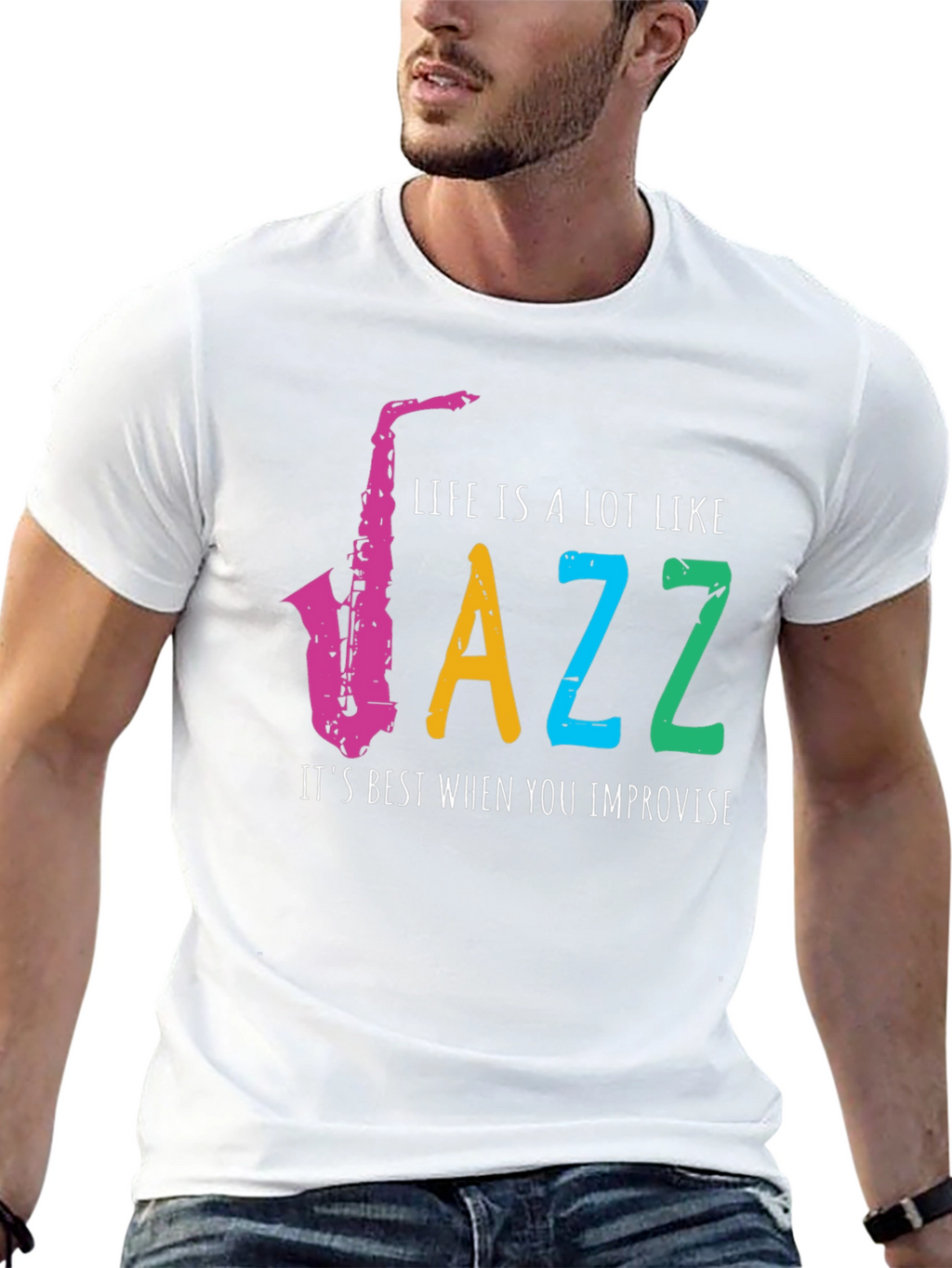 Life is Jazz T-Shirt - Improvise Style!