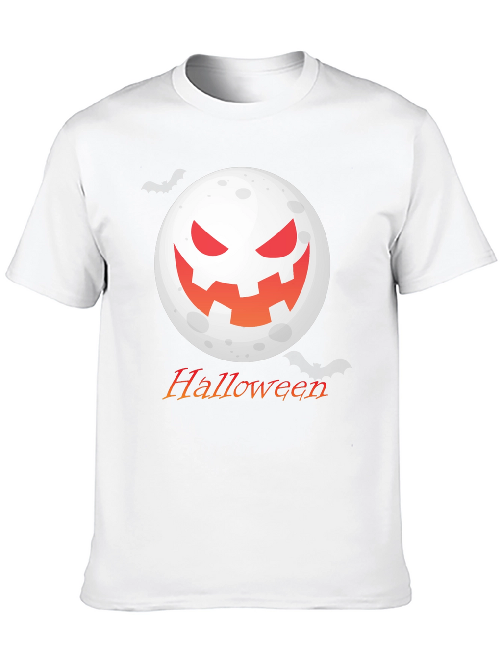 Halloween Moon Graphic Tee - Spooky Season Shirt