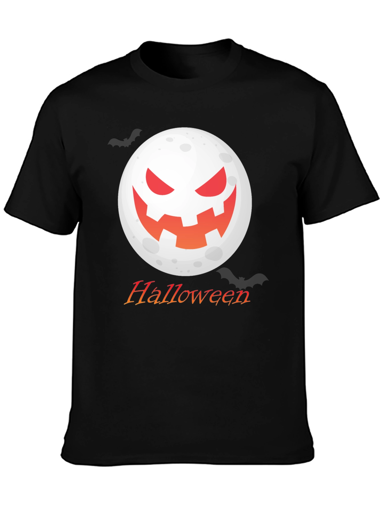 Halloween Moon Graphic Tee - Spooky Season Shirt