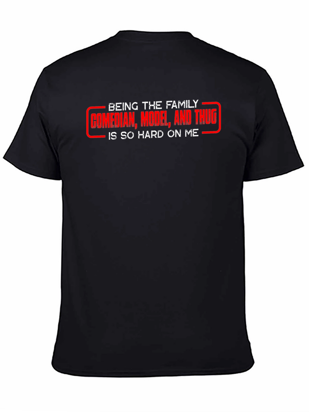 Family Comedian Graphic T-Shirt - Black