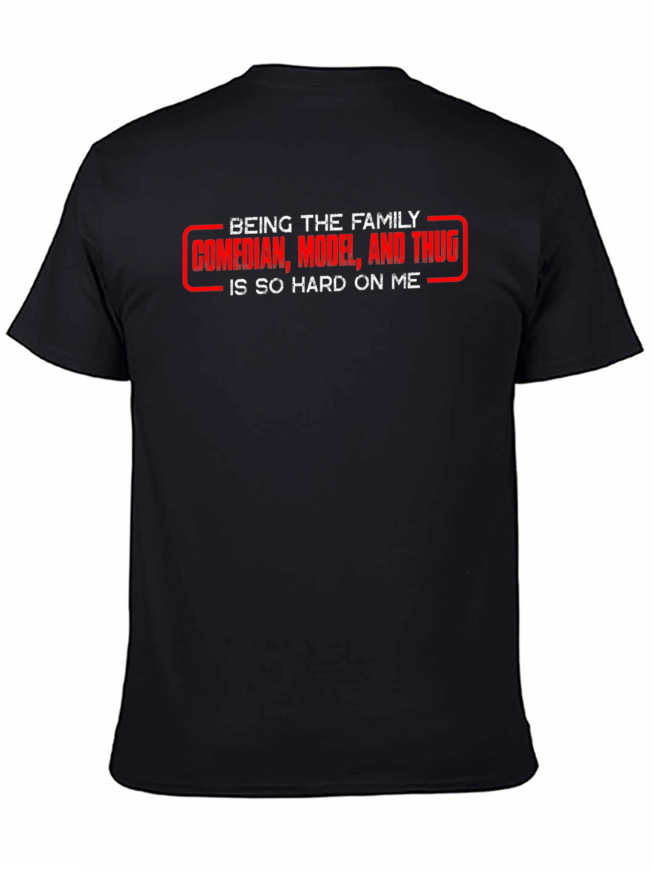 Family Comedian Graphic T-Shirt - Black