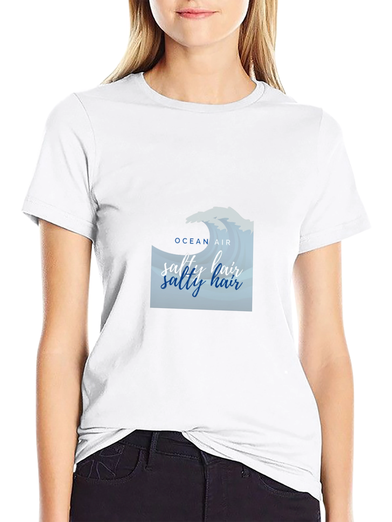 Ocean Air Salty Hair T-Shirt - Coastal Vibe Tee