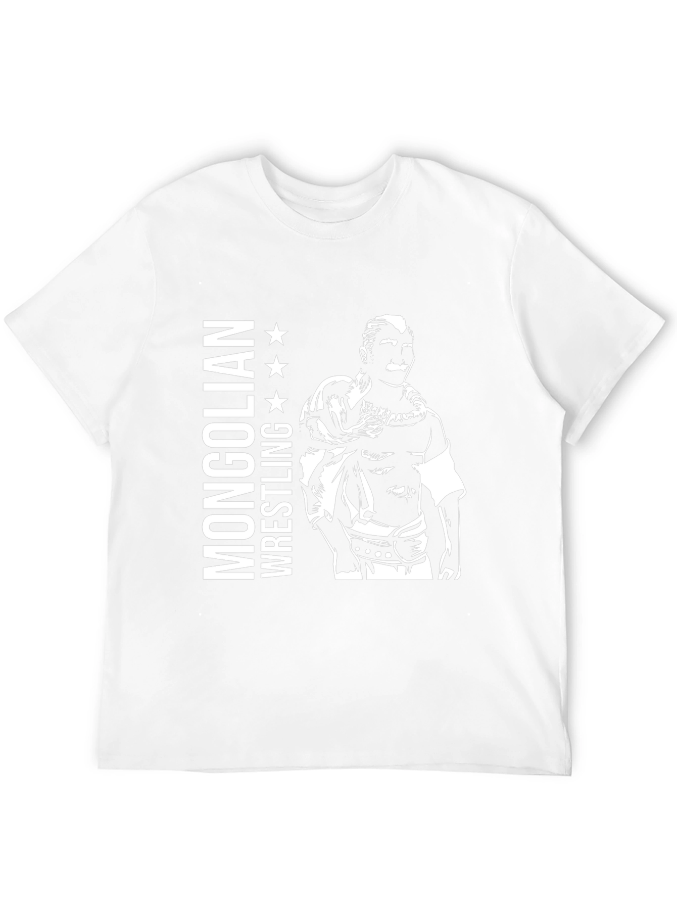 Mongolian Wrestling T-Shirt - Black Graphic Tee