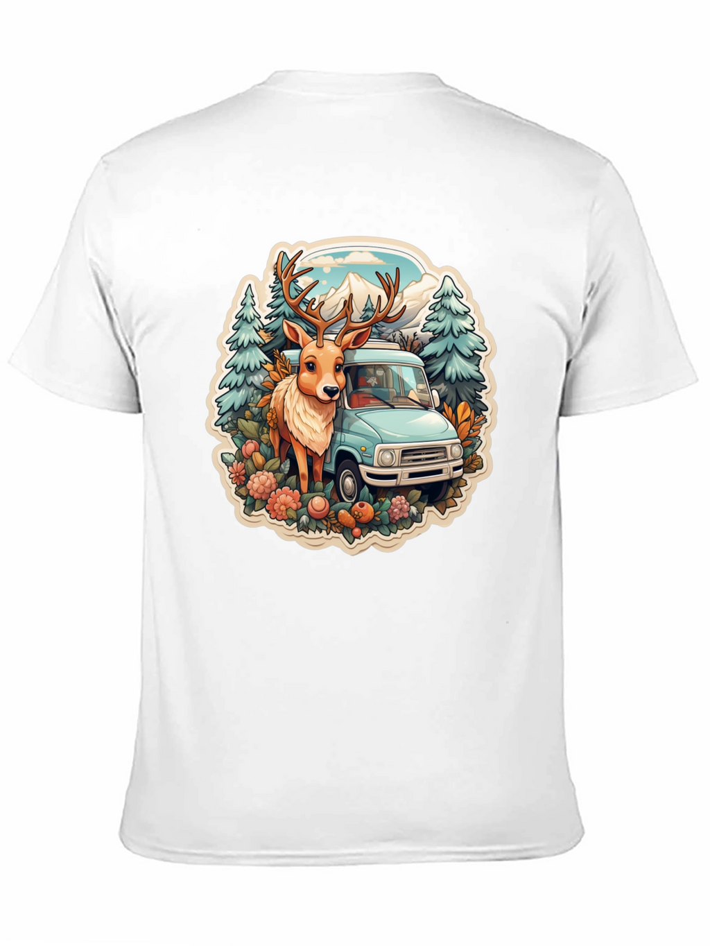Deer & Camper Van Graphic Tee