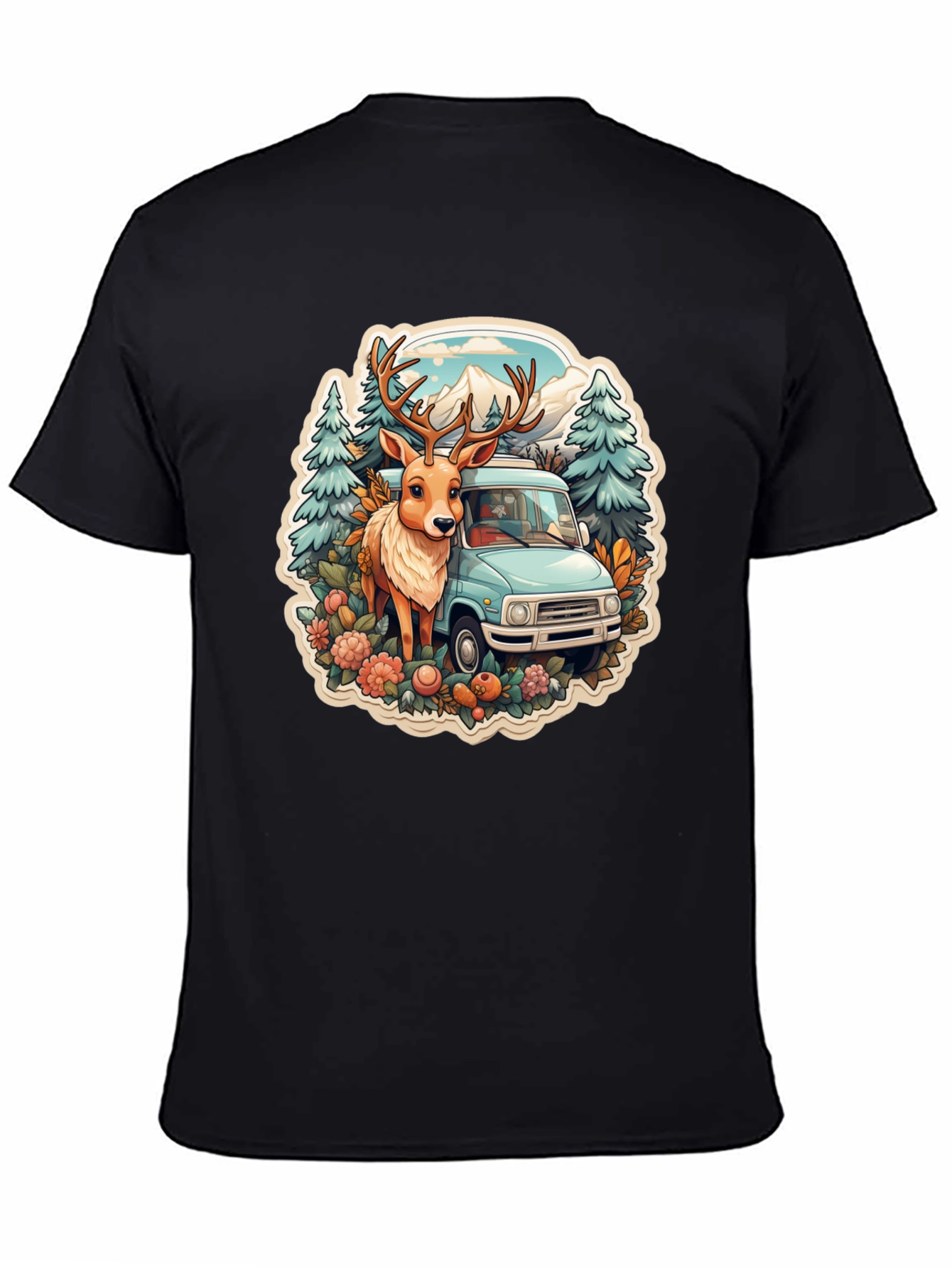 Deer & Camper Van Graphic Tee