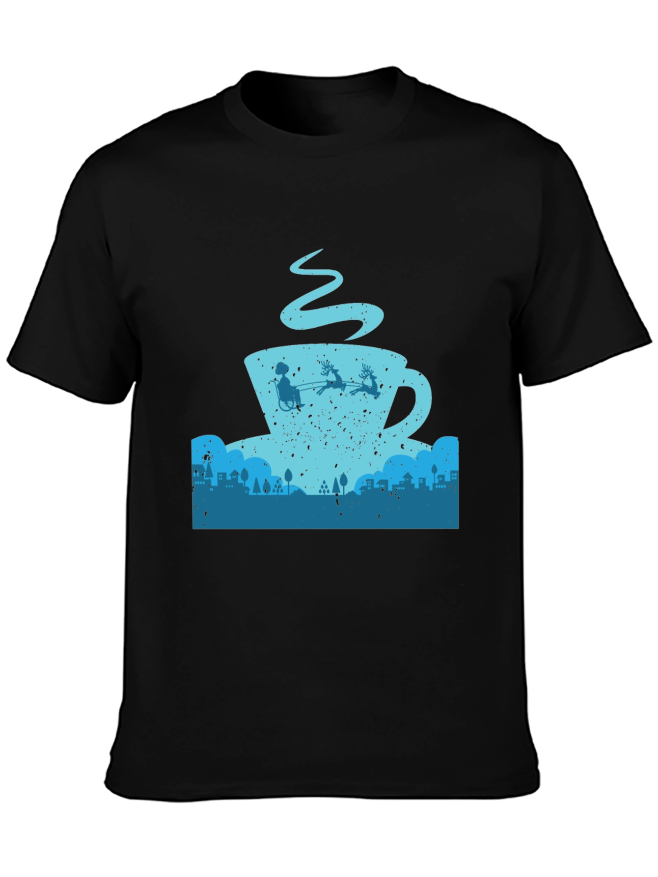Coffee Cup Santa T-Shirt