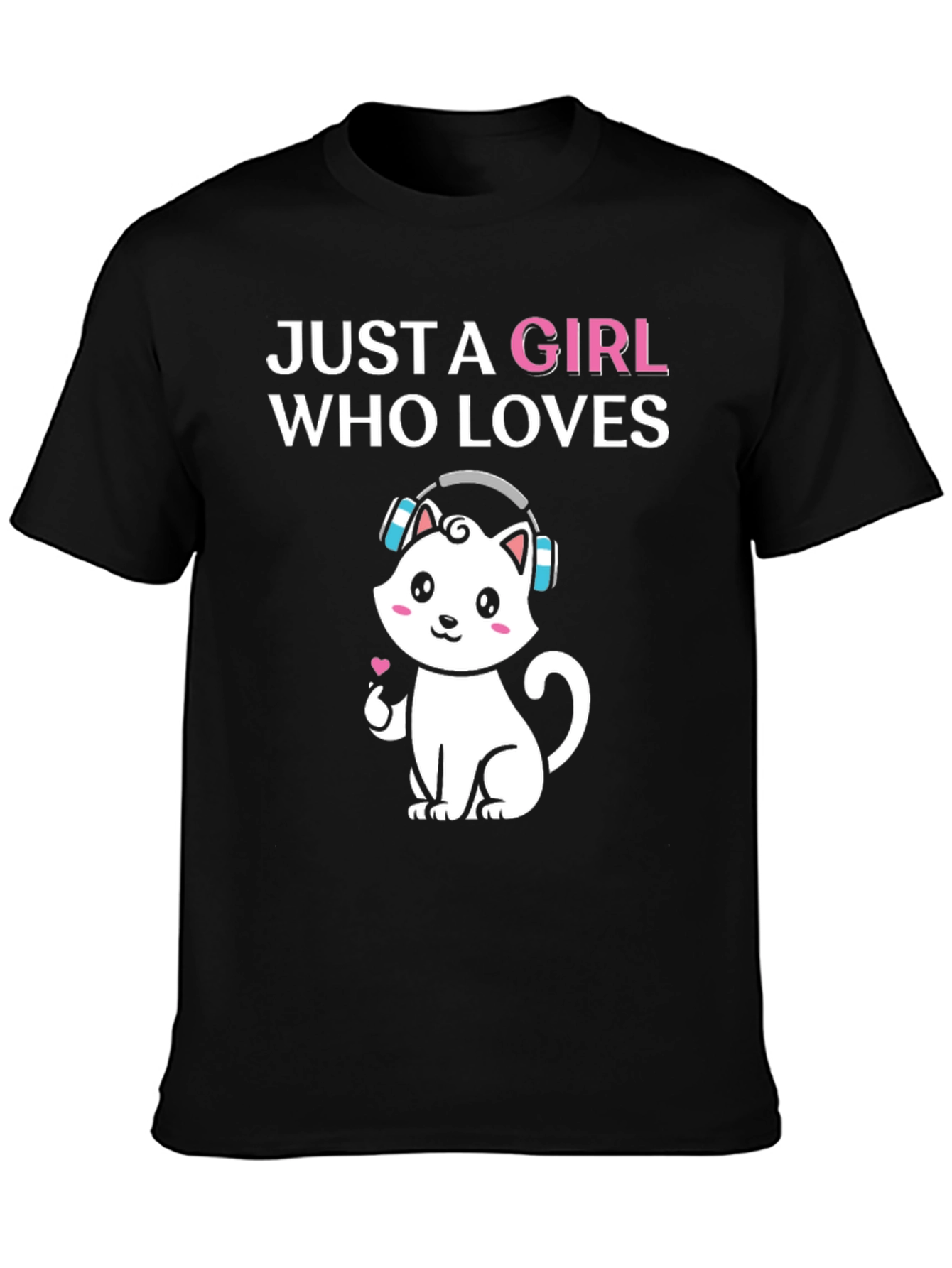 Girl Who Loves Cats T-Shirt