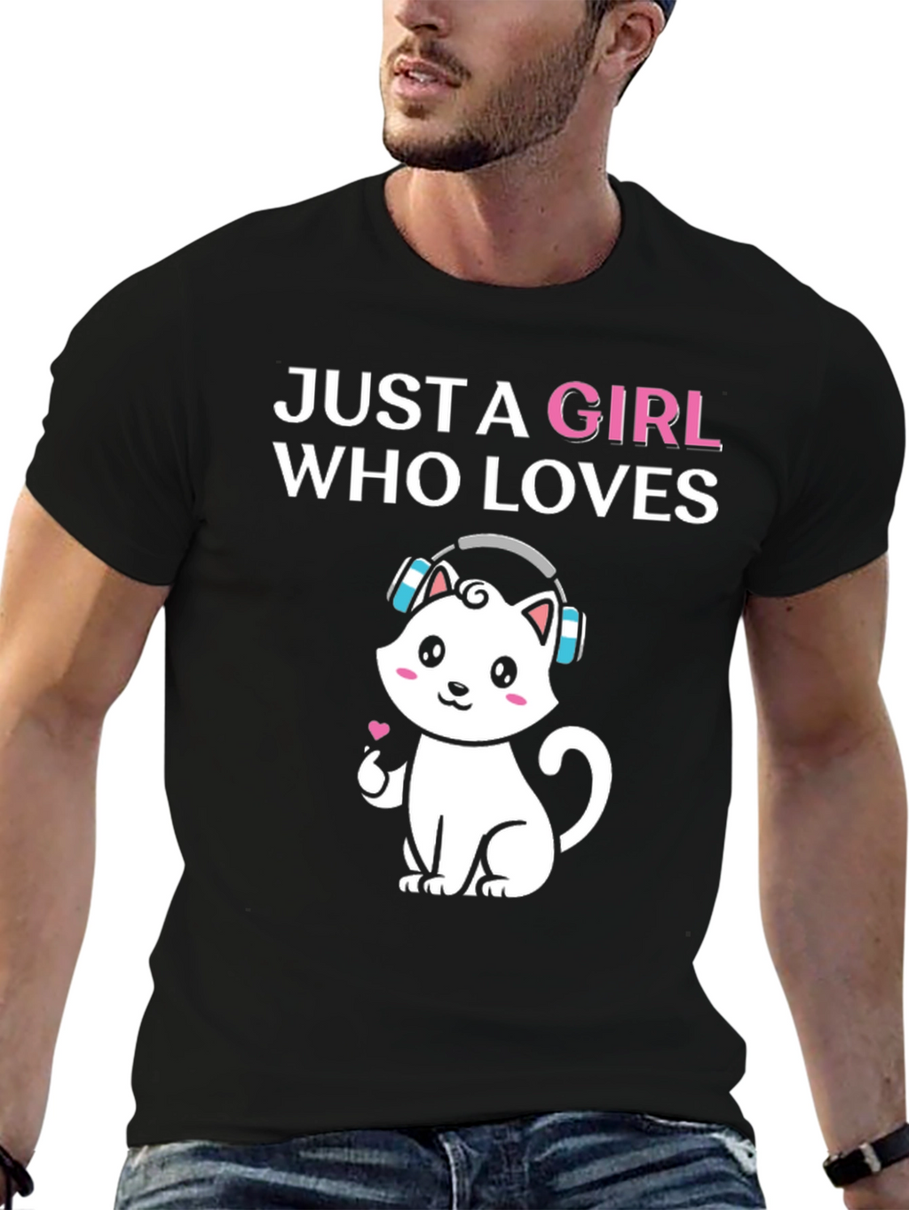 Girl Who Loves Cats T-Shirt