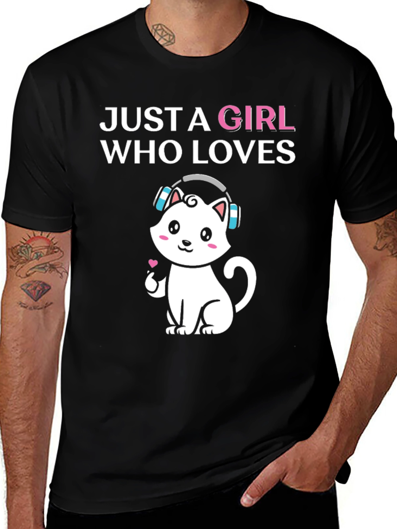 Girl Who Loves Cats T-Shirt