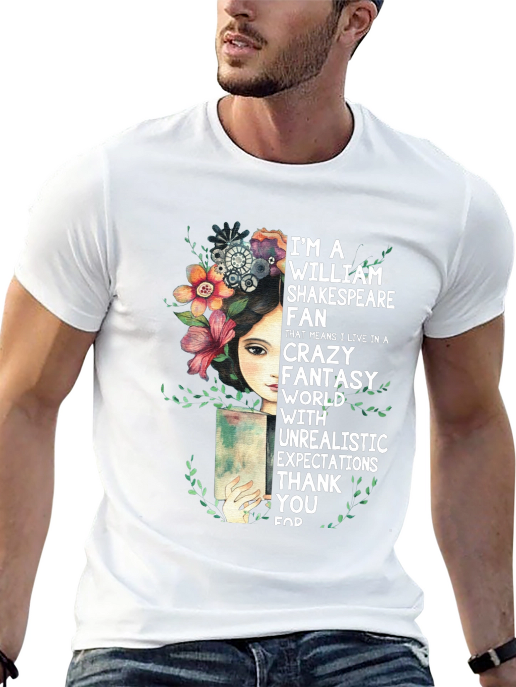 Shakespeare Fan T-Shirt Crazy Fantasy World Tee