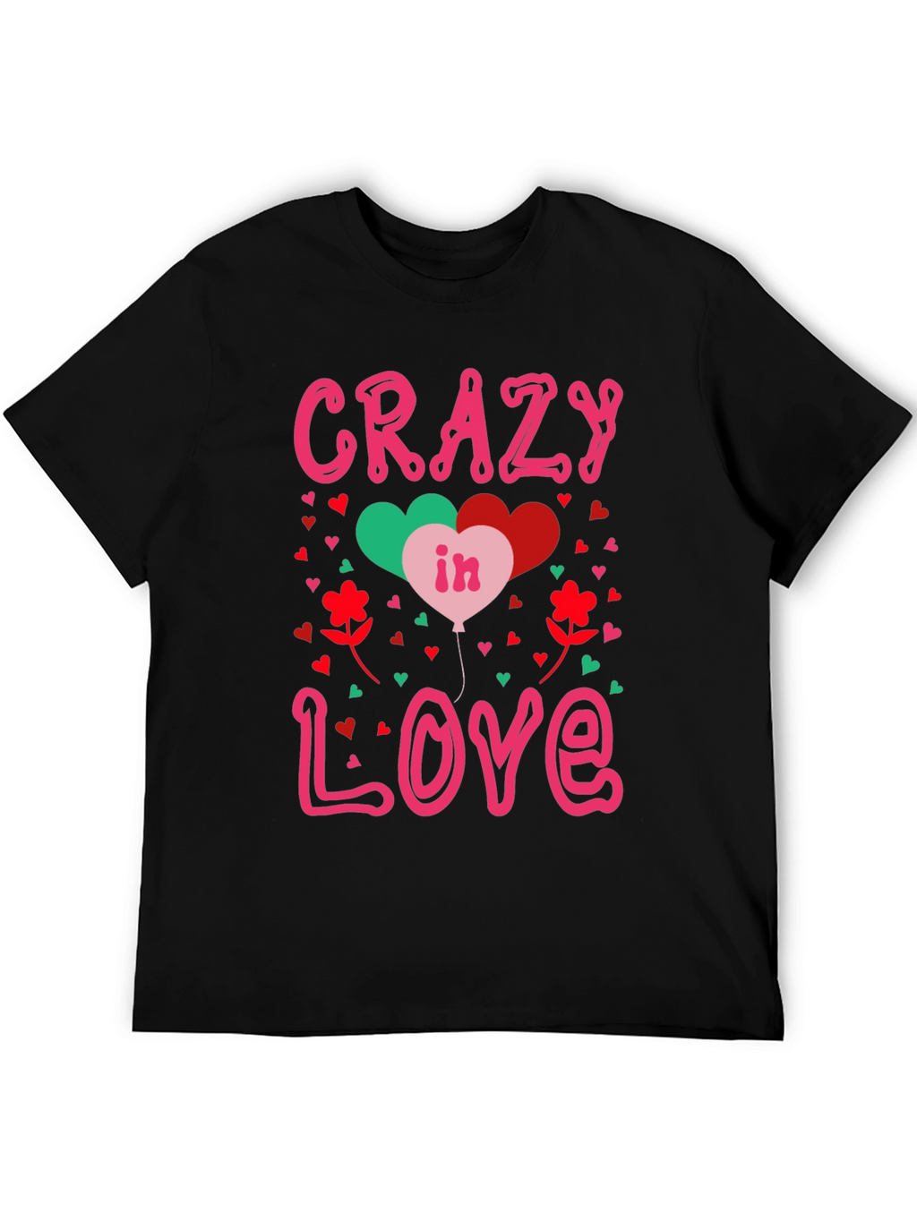 Crazy in Love Valentines Graphic Tee