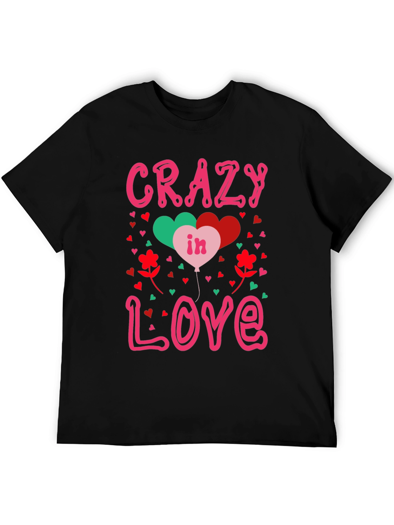 Crazy in Love Valentines Graphic Tee