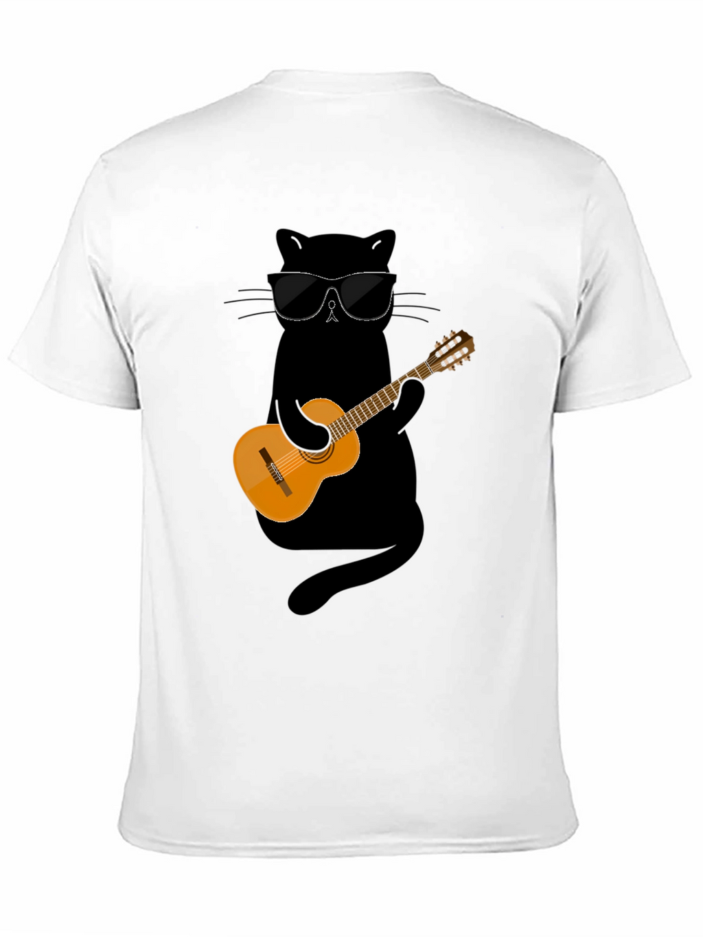 Cool Cat Guitarist Graphic Tee