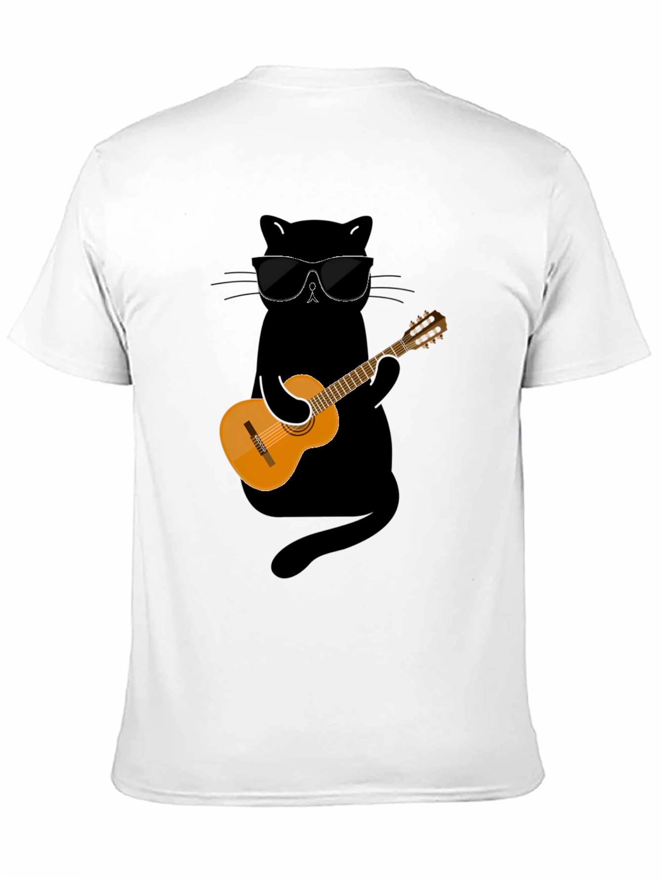 Cool Cat Guitarist Graphic Tee
