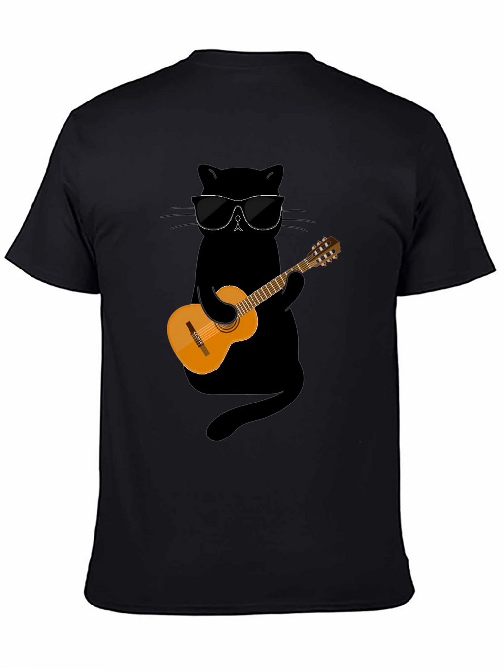 Cool Cat Guitarist Graphic Tee
