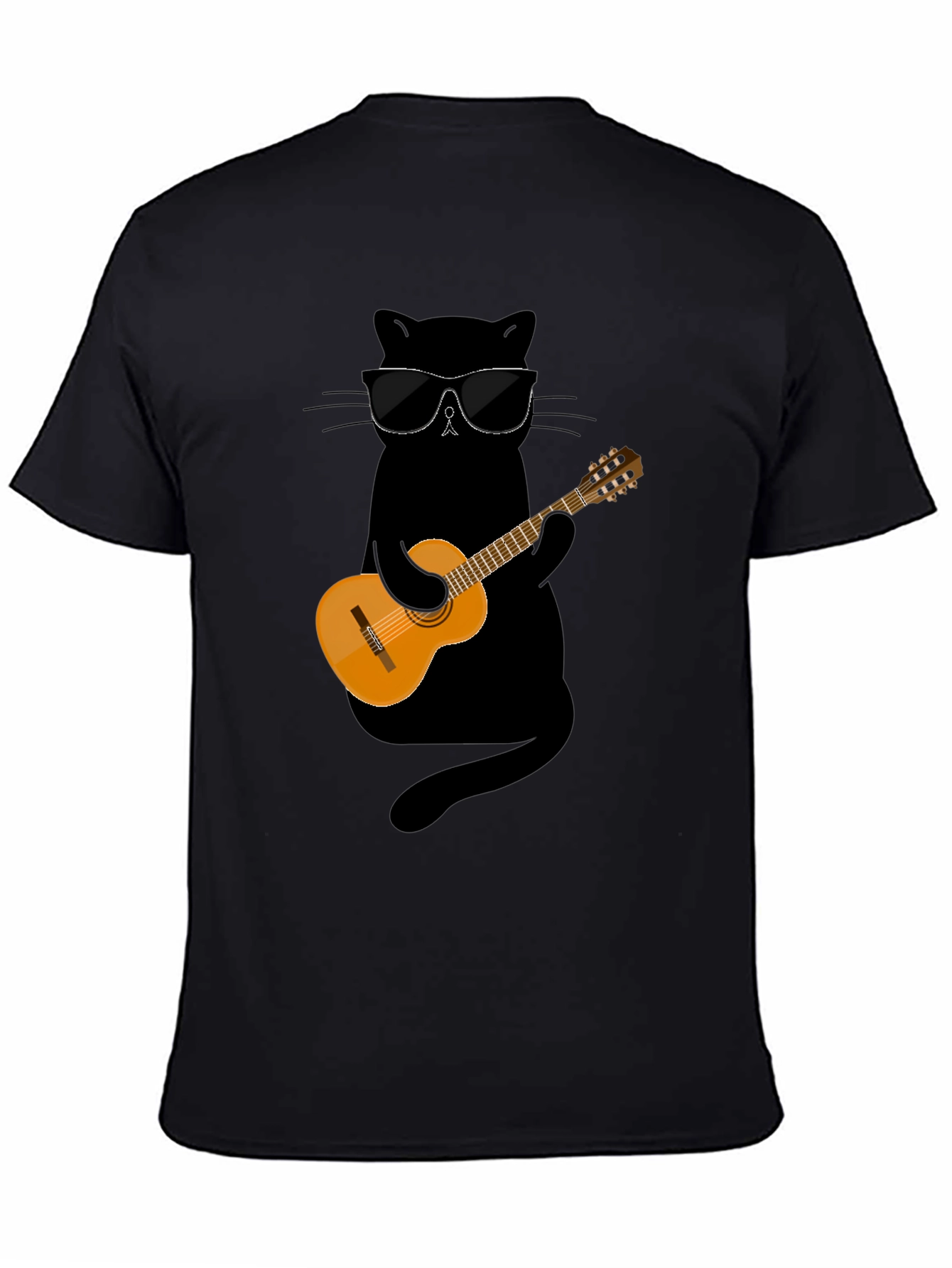 Cool Cat Guitarist Graphic Tee