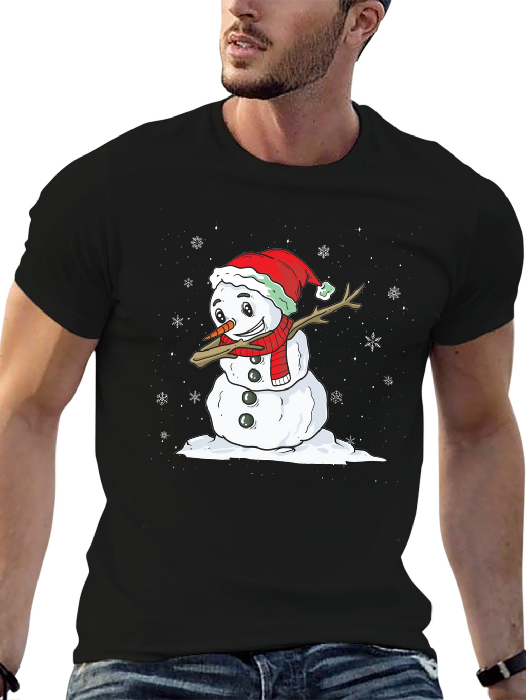 Festive Snowman Dab T-Shirt