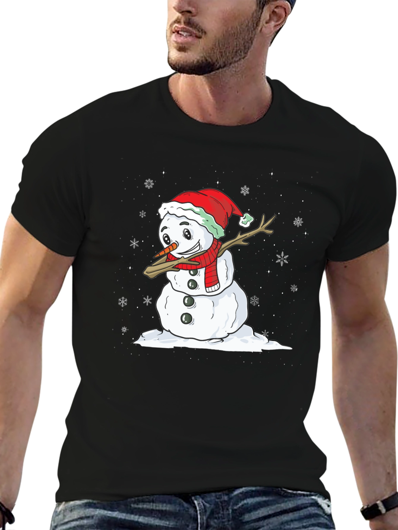 Festive Snowman Dab T-Shirt