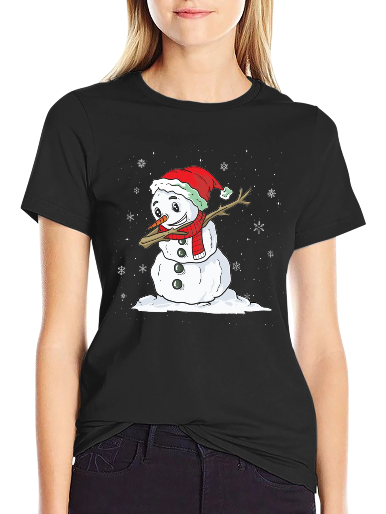 Festive Snowman Dab T-Shirt