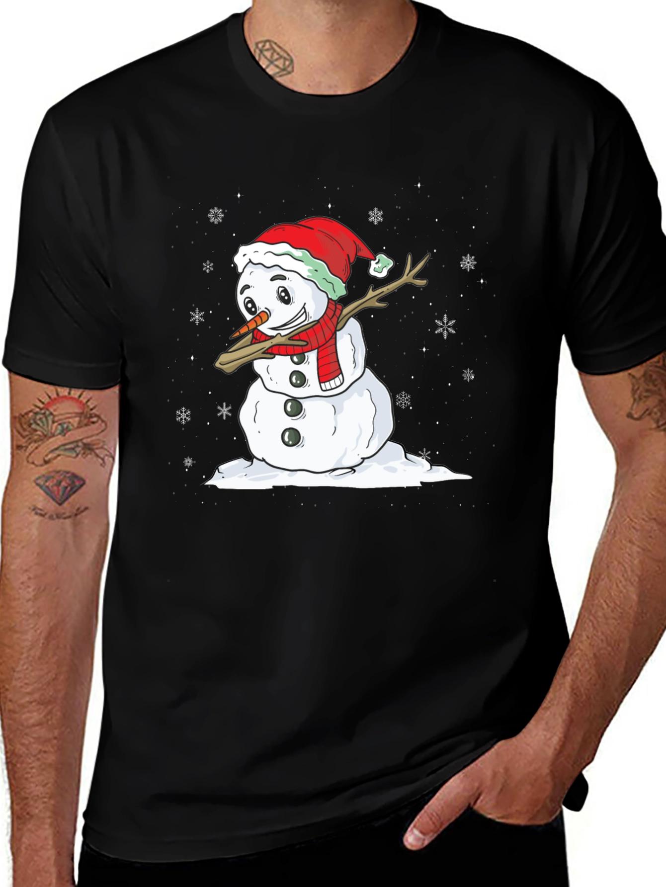 Festive Snowman Dab T-Shirt