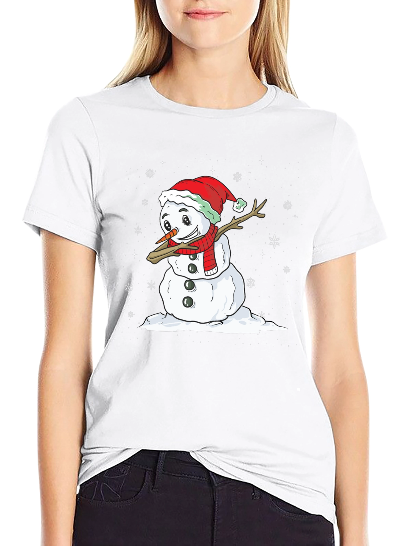 Festive Snowman Dab T-Shirt