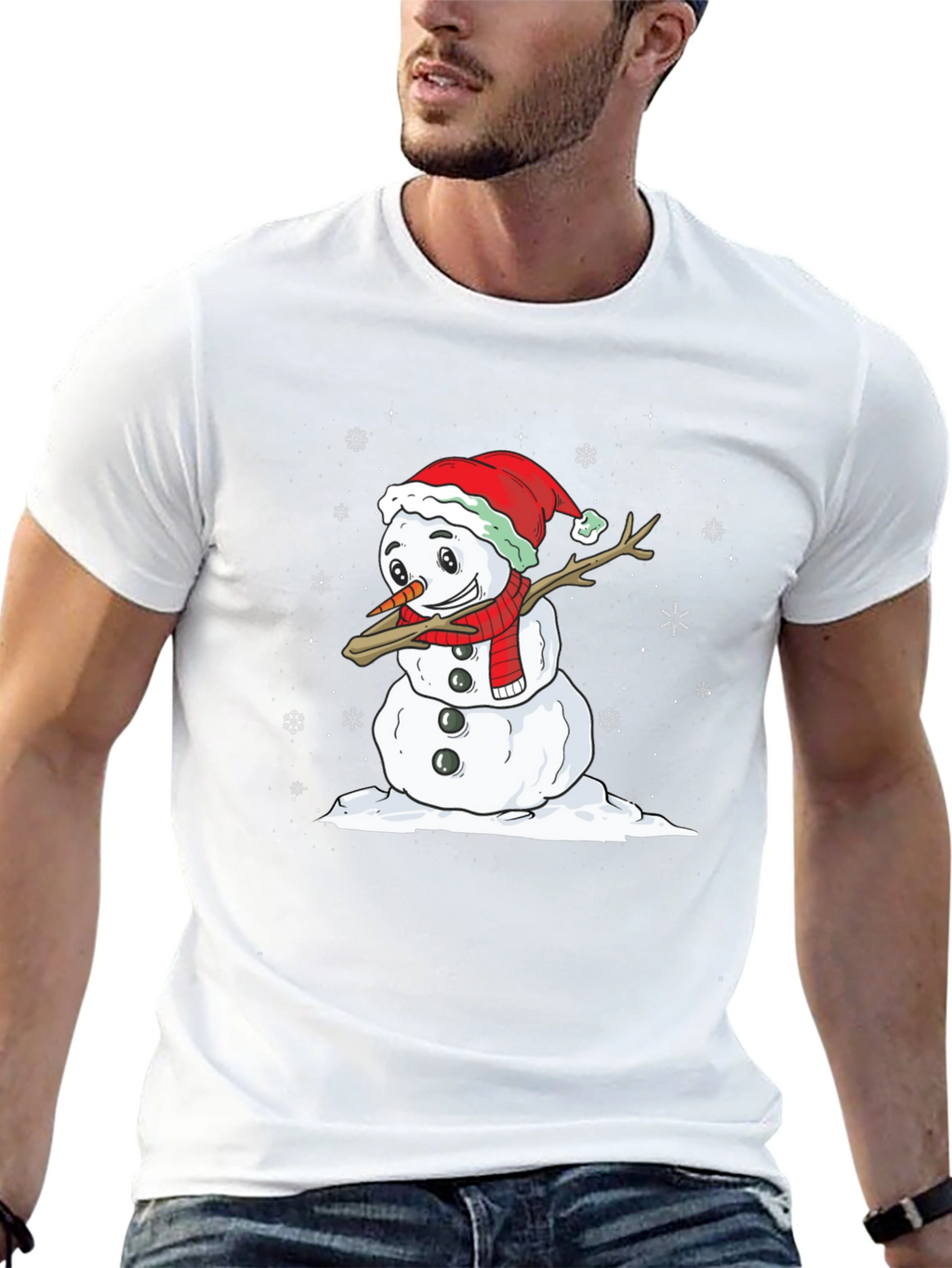 Festive Snowman Dab T-Shirt