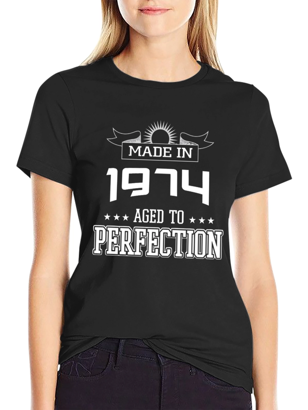 Made in 1974 Aged To Perfection Graphic T-Shirt