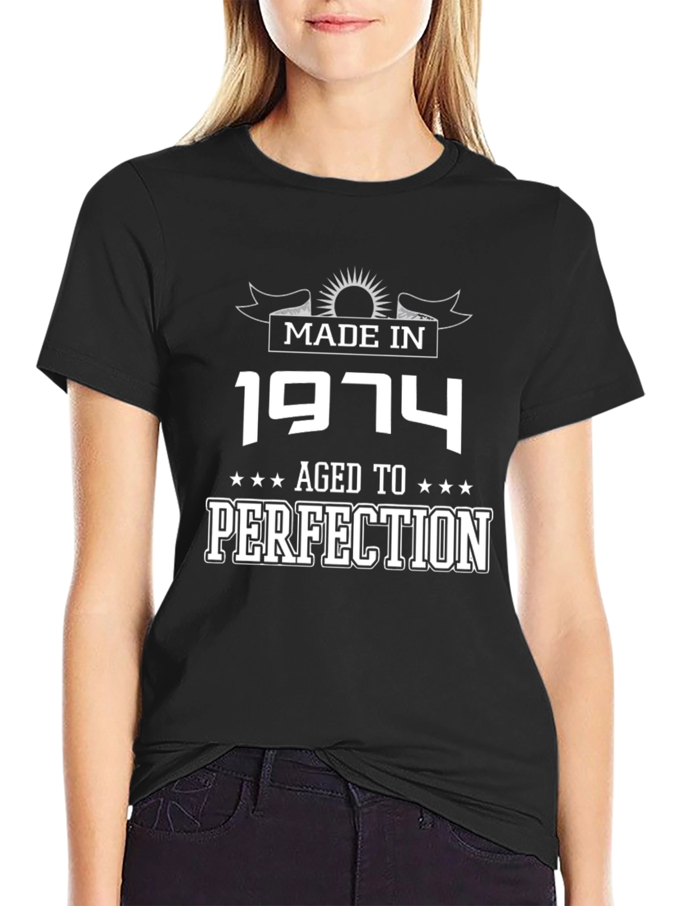 Made in 1974 Aged To Perfection Graphic T-Shirt